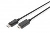 Kabel adapter DIGITUS DisplayPort 1.2 4K 60Hz UHD Typ DP/HDMI A M/M czarny 2m